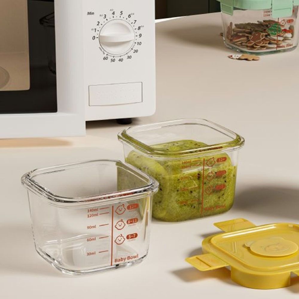 Baby Food Containers Glass - Nova Caixa de Armazenamento de Alimentos