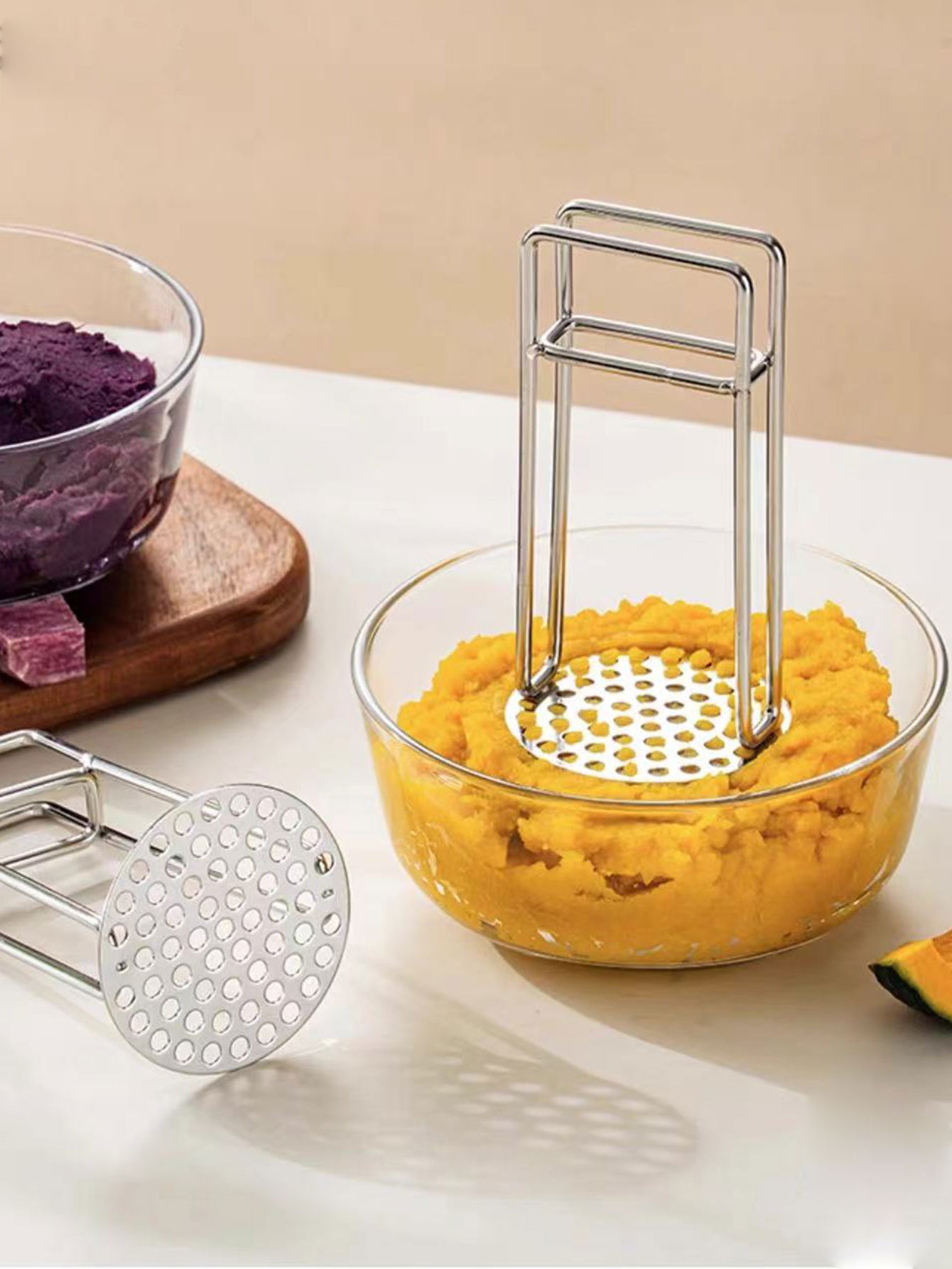 Baby Food Masher - Triturador de batata de aço inoxidável