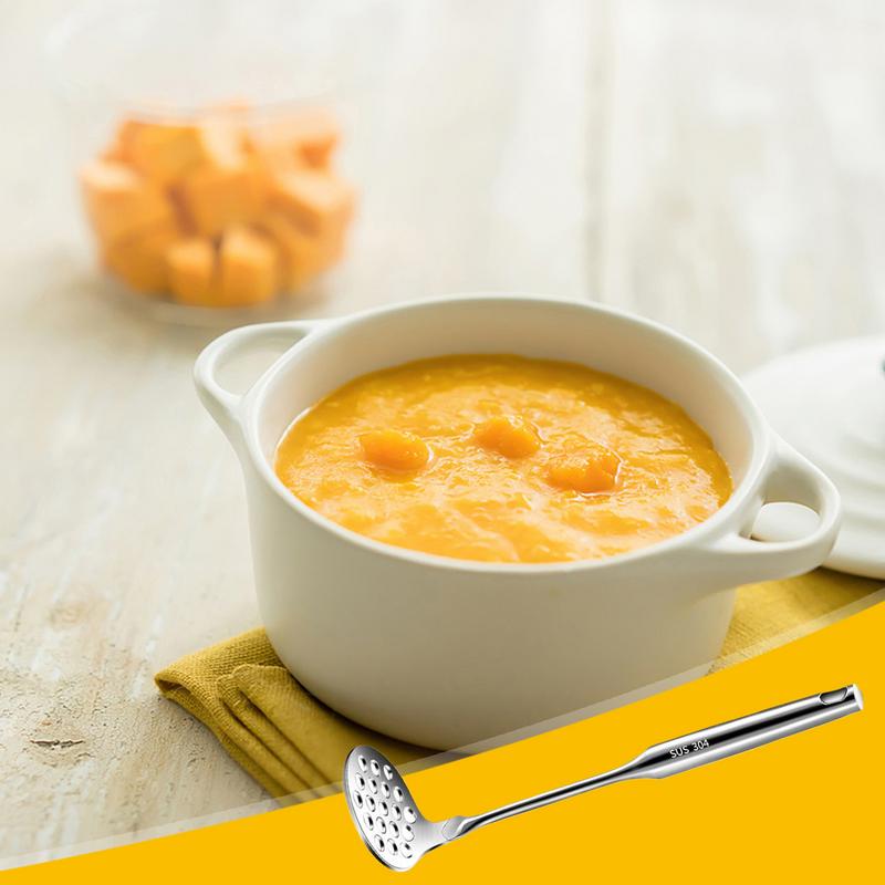 Baby Food Masher - Triturador de batata em aço inoxidável,