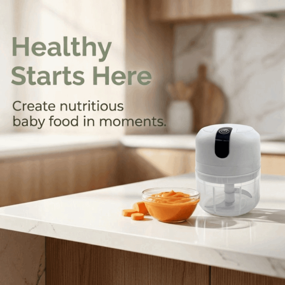 Baby Food Masher - Processador de Alho Multifuncional Mini Portátil,