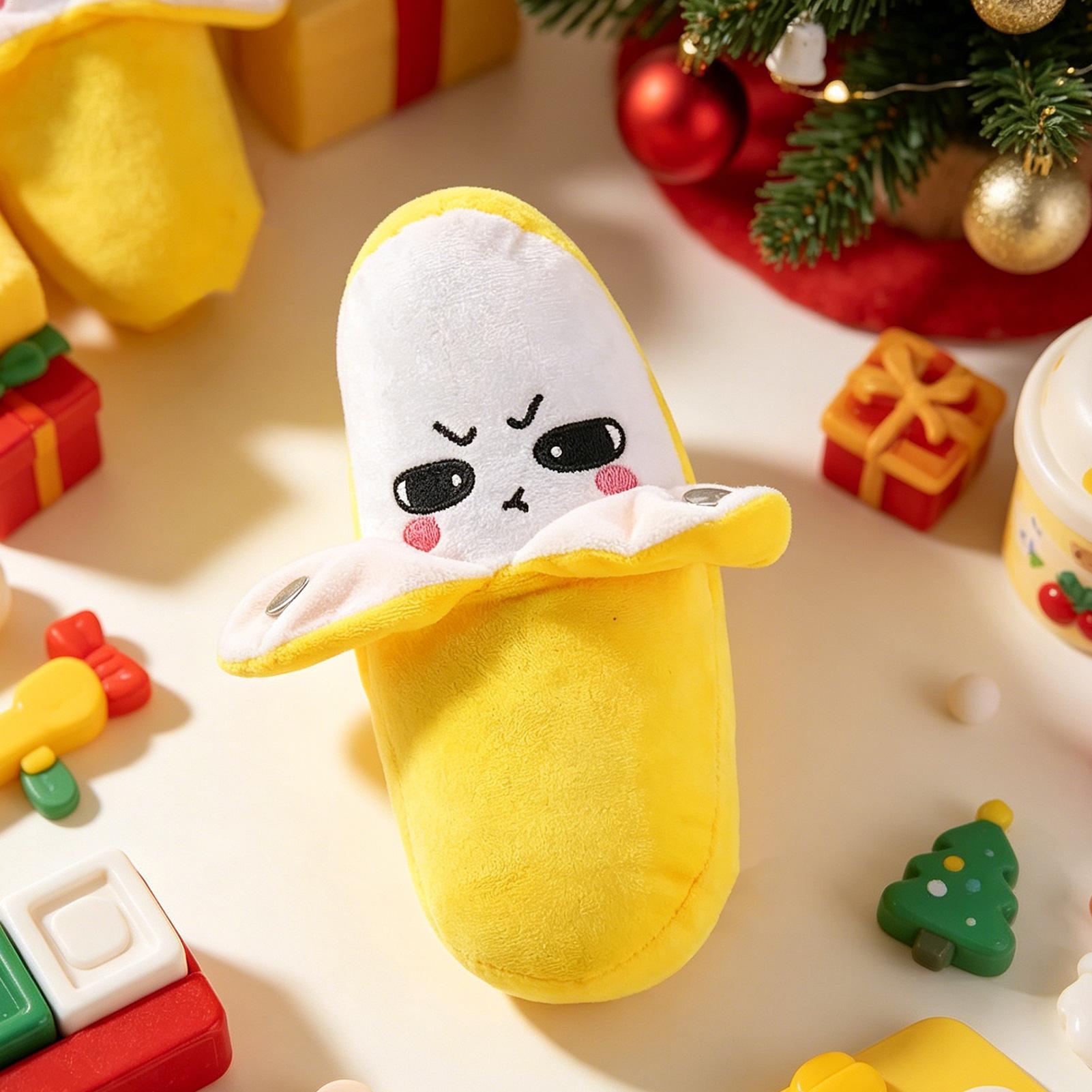Baby Food Banana - Brinquedo Musical Interativo de Pelúcia com