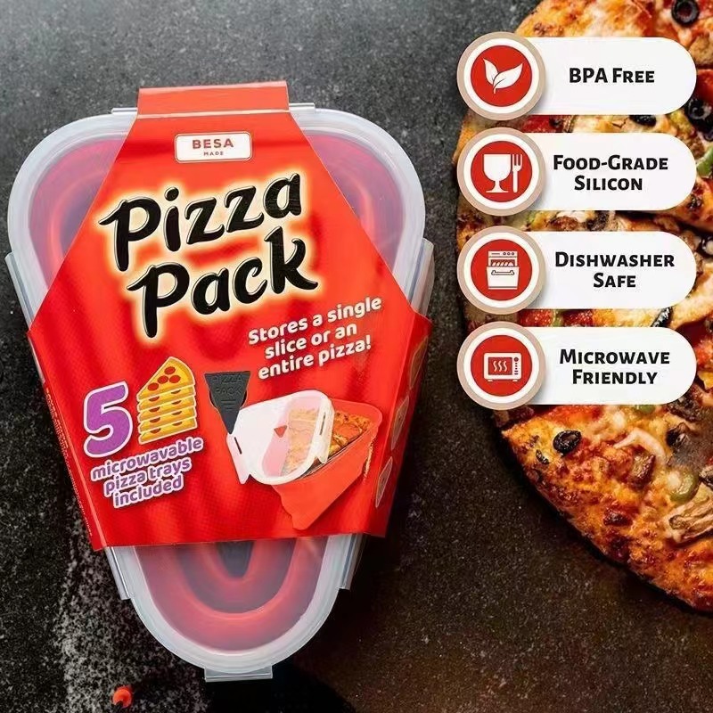 Baby Food Intake - Caixa de pizza dobrável de silicone