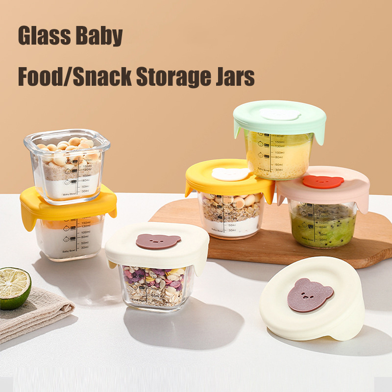 Baby Food Hero - Frascos de vidro para armazenamento de