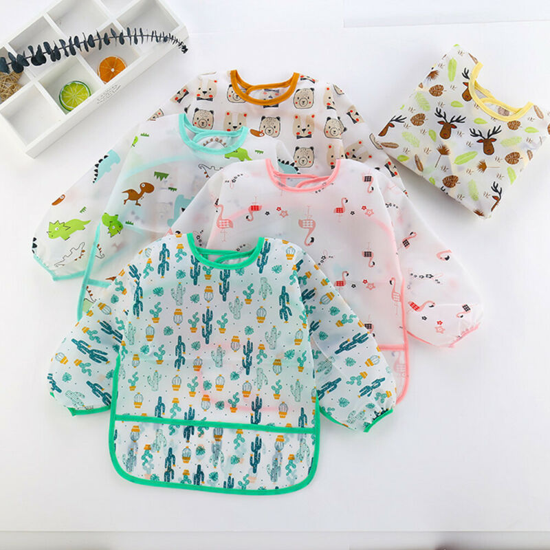 Bib Long Sleeve - Babadores de bebê novos bonitos crianças