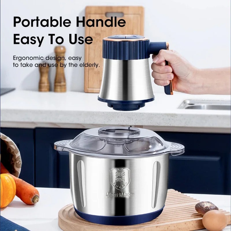 Baby Food Masher - Moedor de Carne Elétrico 5L de