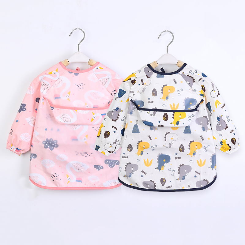 Bib Long Sleeve - Babadores para bebês infantis, cachecol à