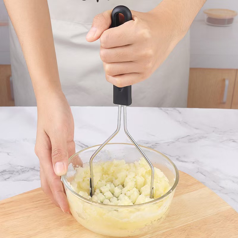 Baby Food Masher - Empurrador de batata de aço inoxidável,