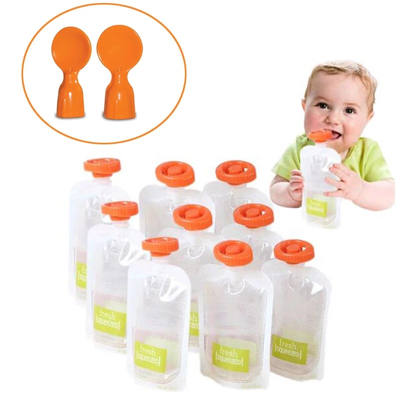 Baby Food Containers Glass - 50 unidades de sacos para armazenar