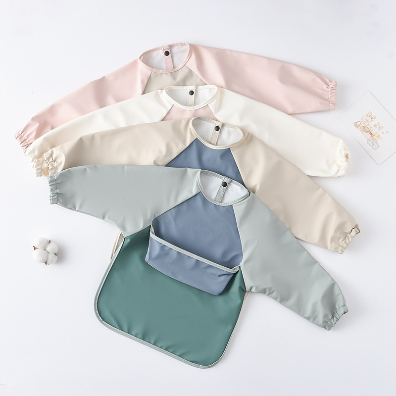 Babadores pu de manga comprida - Bib Long Sleeve avaliação e preço