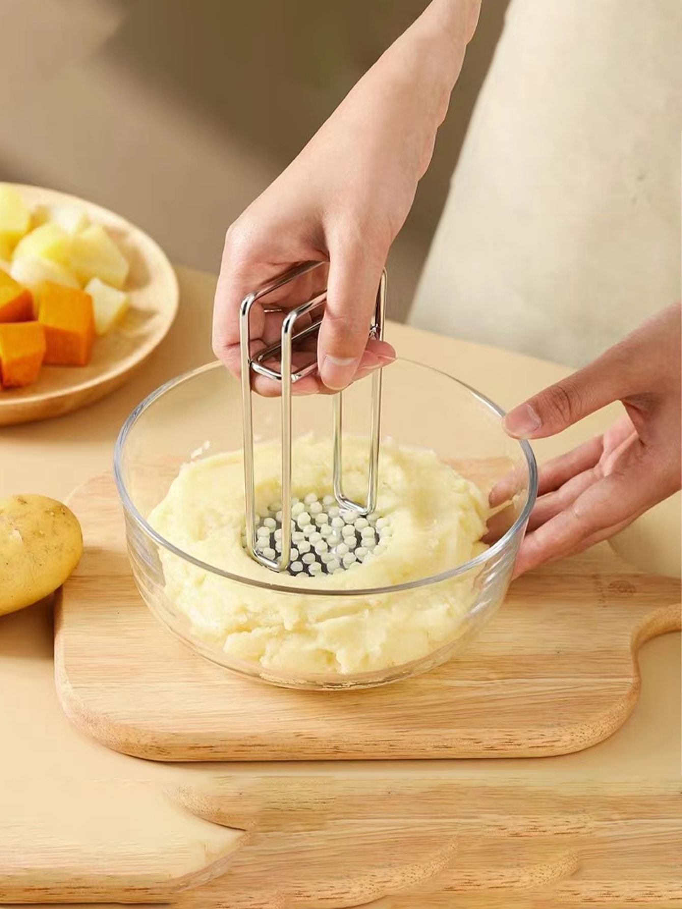 Triturador de batata de aço in - Baby Food Masher avaliação e preço