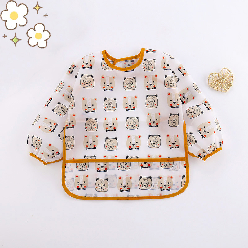 Babador de desenho animado de  - Bib Long Sleeve avaliação e preço