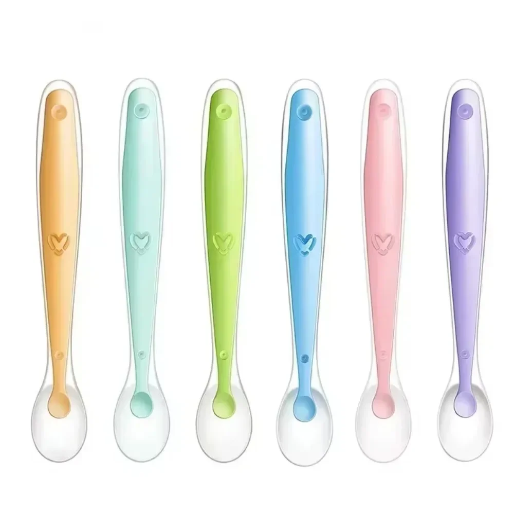 2/1 pçs colher de silicone par - Baby Kitchen Food avaliação e preço