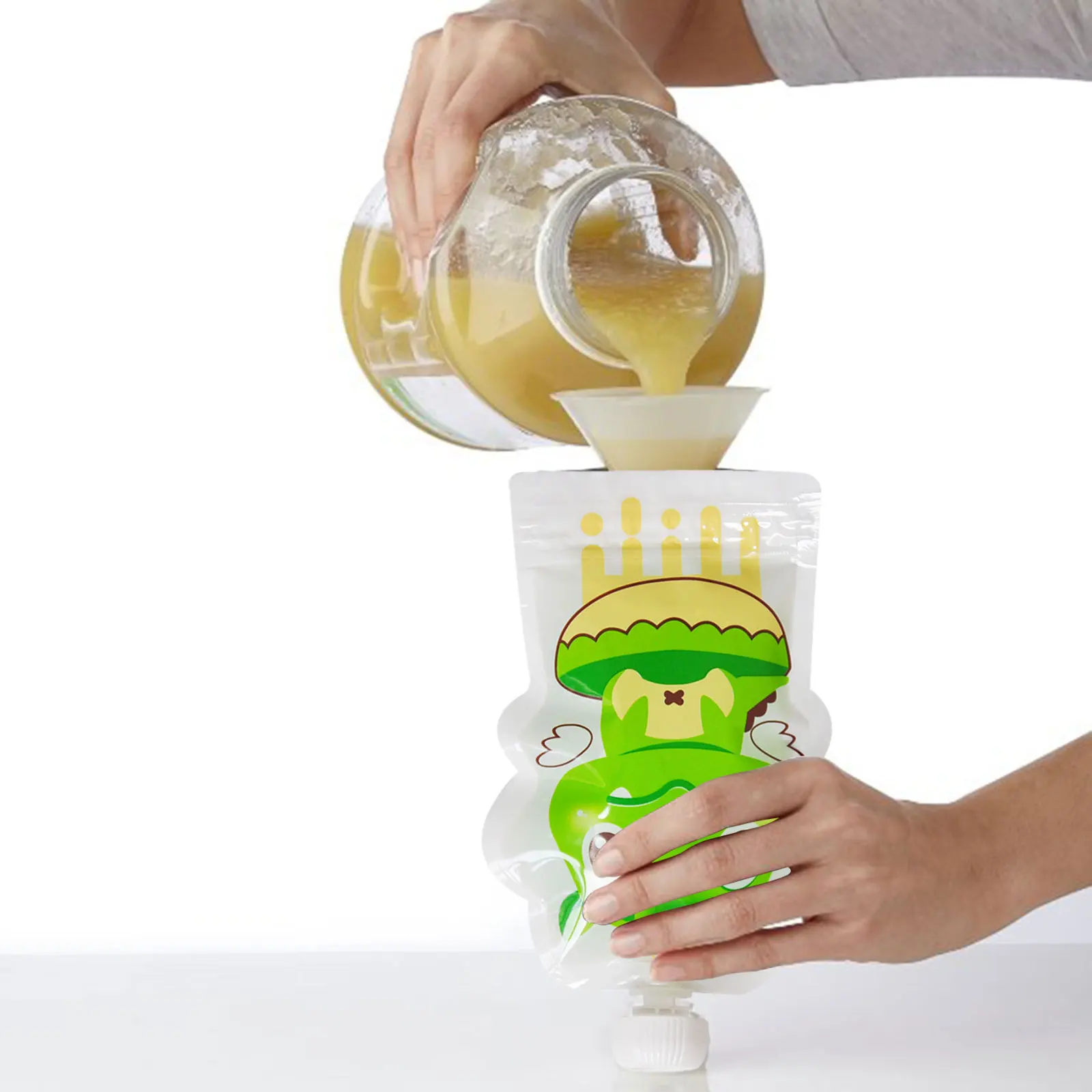 4 pçs saco de armazenamento de - Baby Food Pouches Reusable avaliação e preço