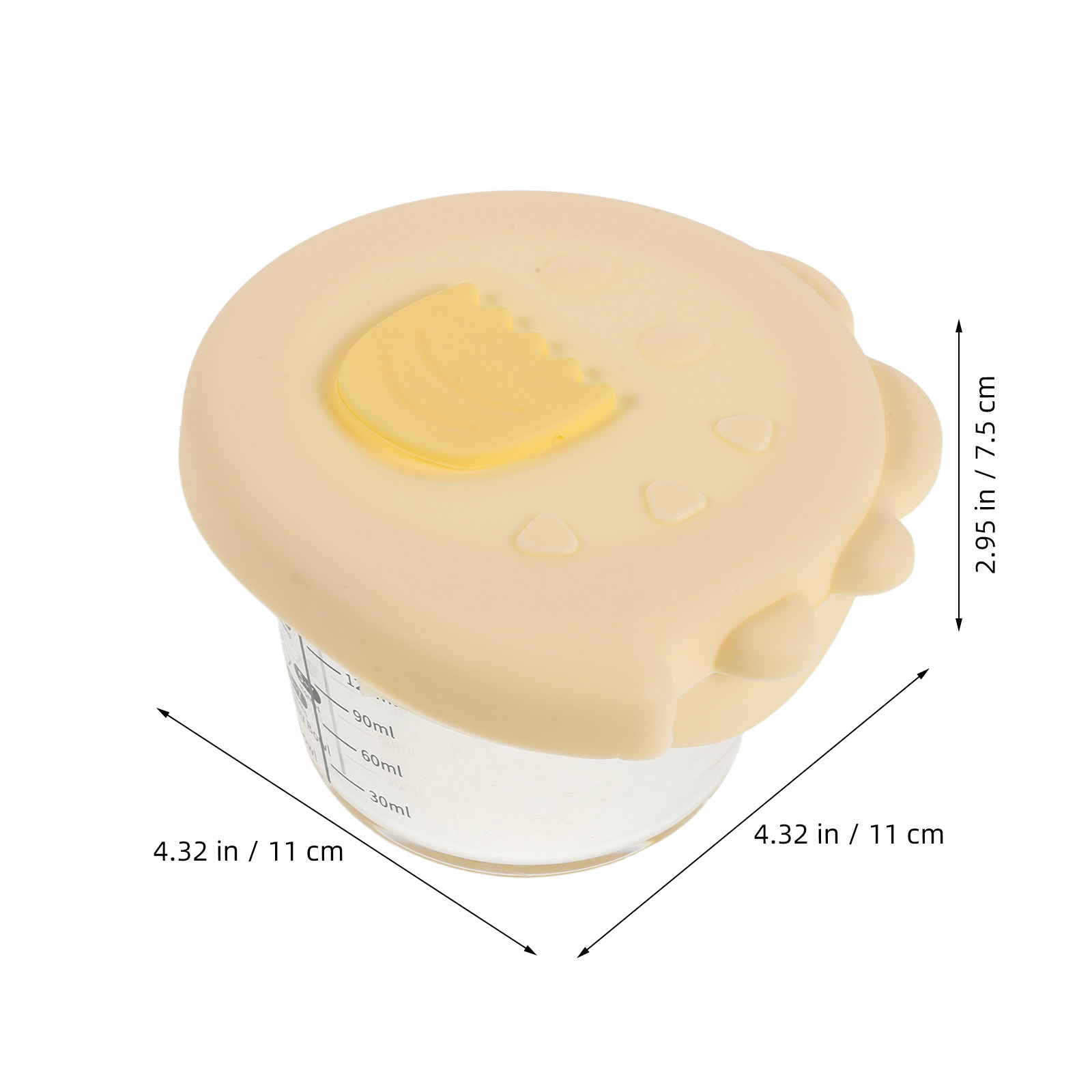 2 Peças de Potes de Vidro para - Baby Food Containers Glass avaliação e preço