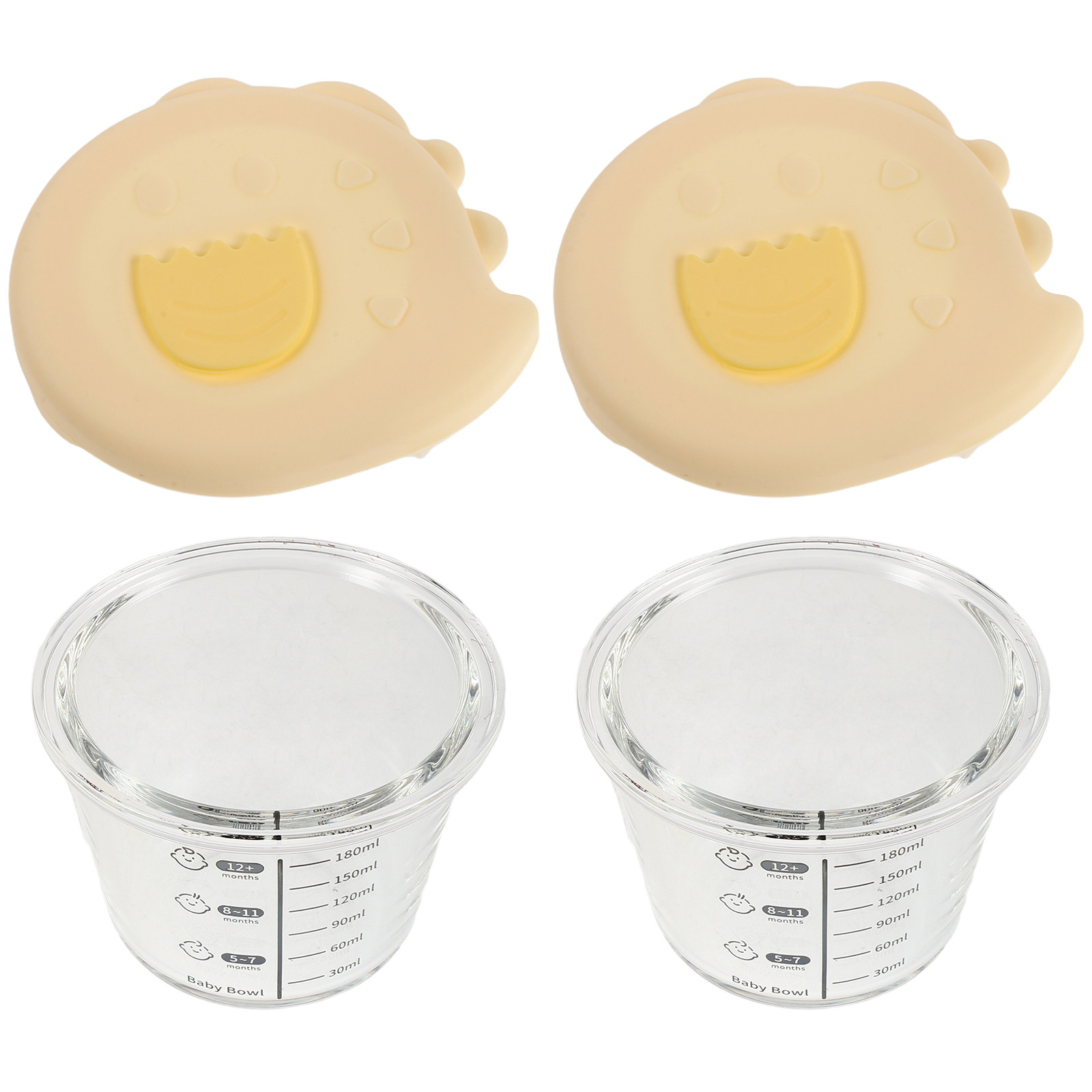 2 Peças de Potes de Vidro para - Baby Food Containers Glass avaliação e preço