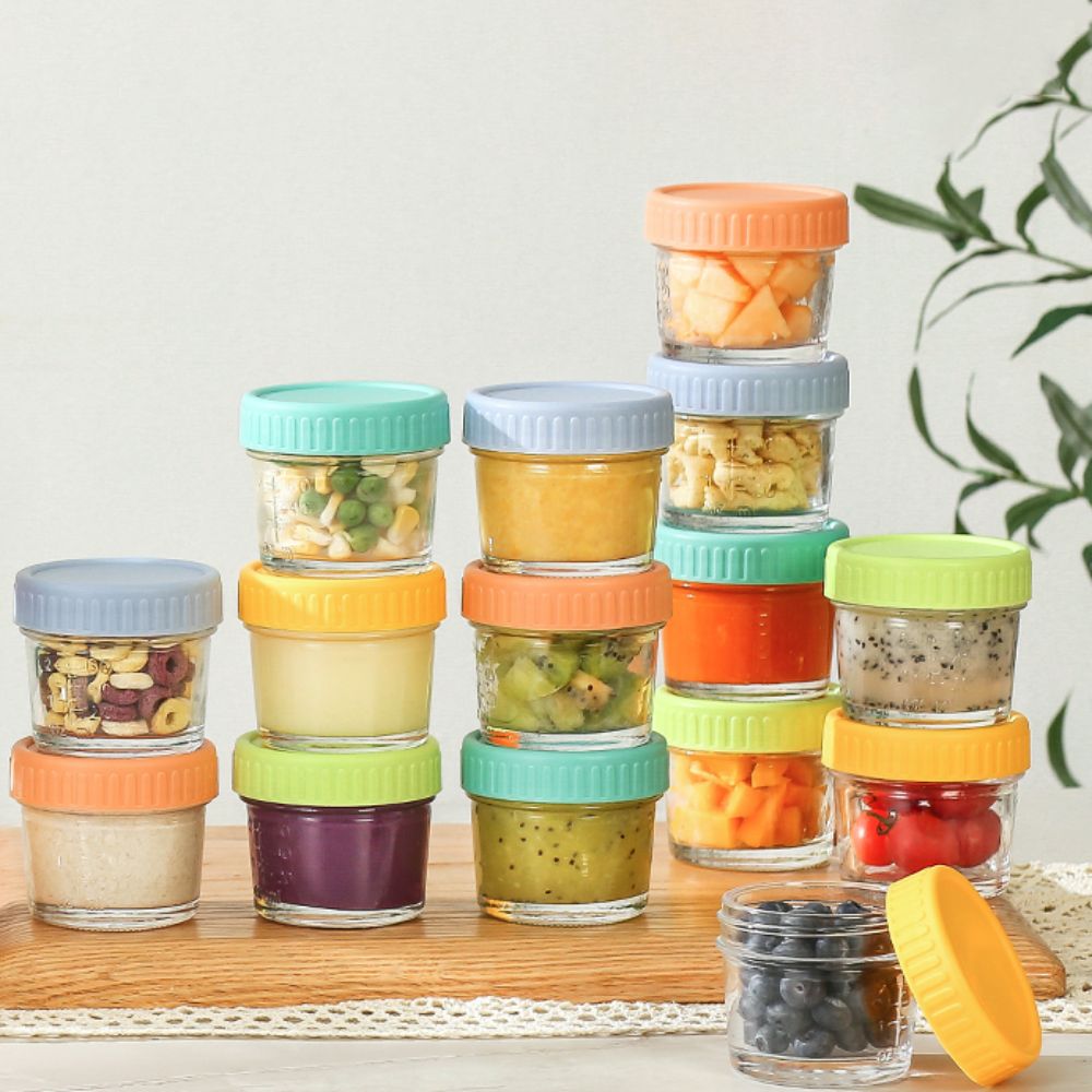Conjunto de 6 Potes de Vidro R - Baby Food Containers Glass avaliação e preço