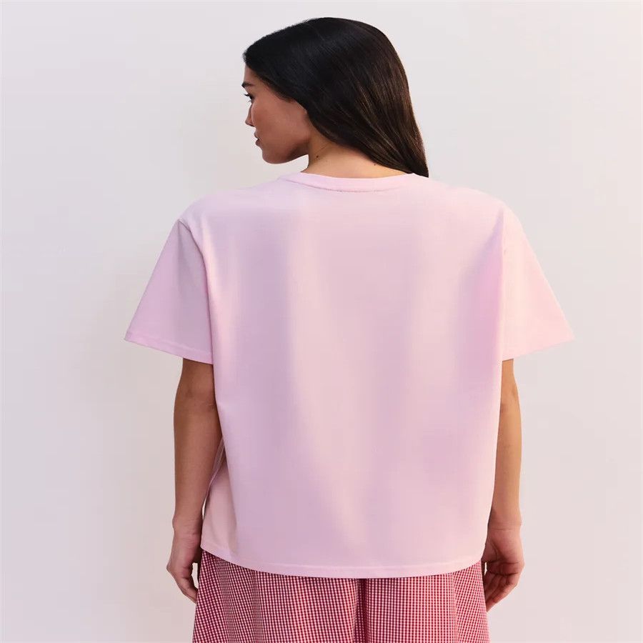Camiseta Feminina Rosa de Algo - Baby Food Intake avaliação e preço
