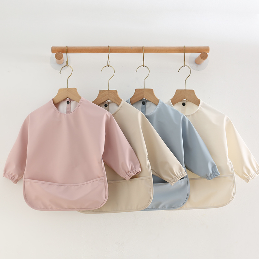 Babadores de alimentação de be - Bib Long Sleeve avaliação e preço