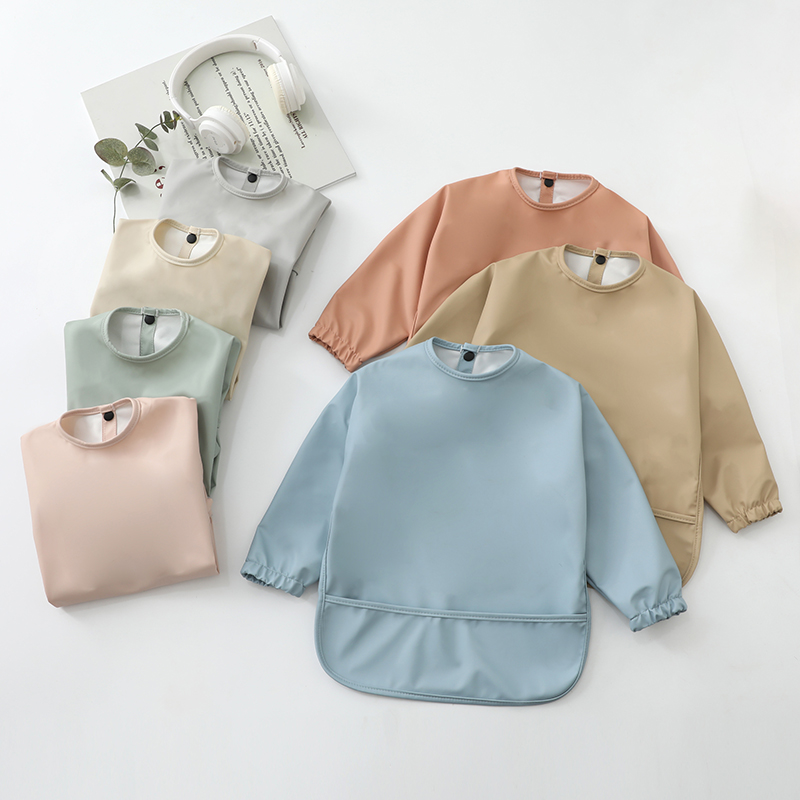 Babadores para bebês, pano par - Bib Long Sleeve avaliação e preço