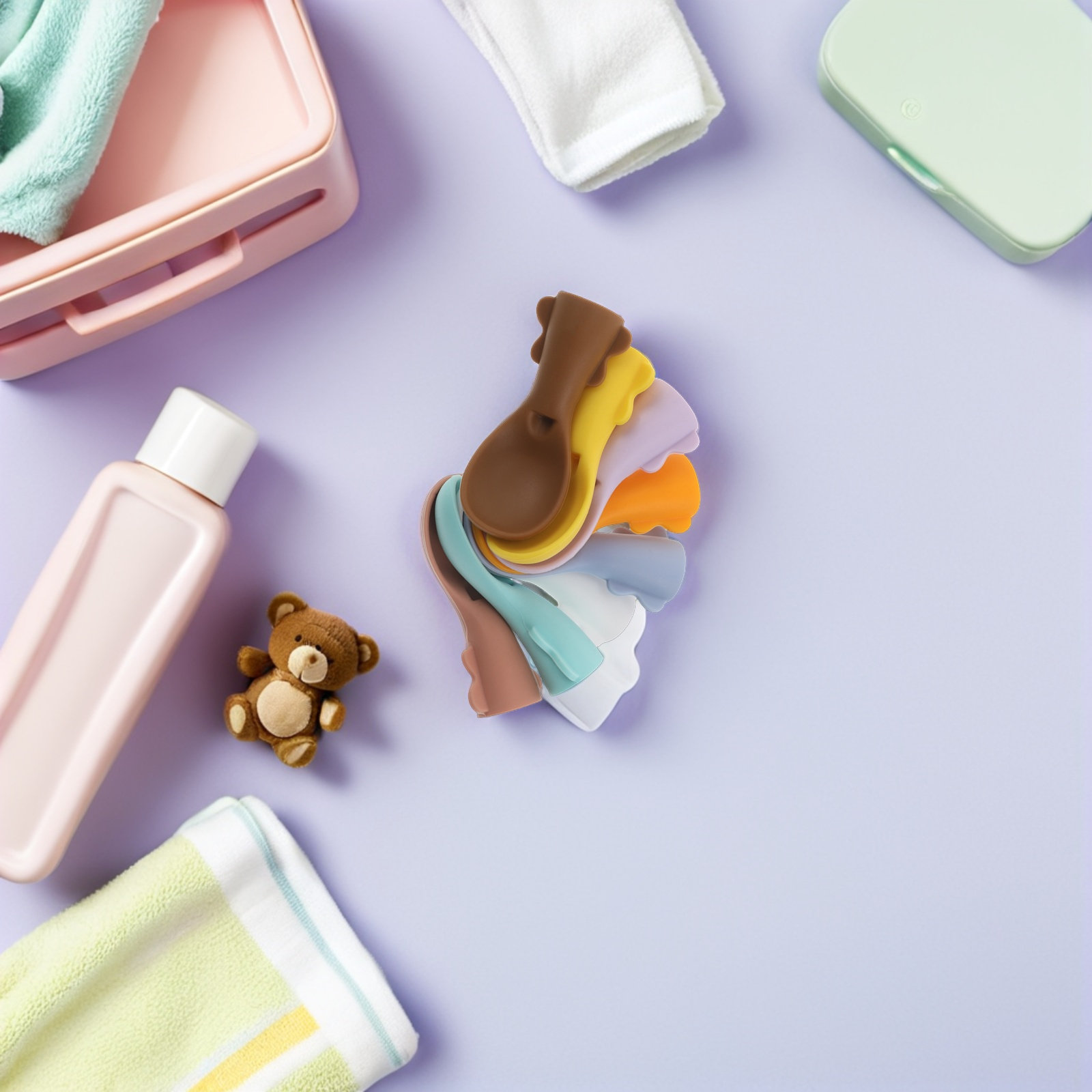 8 unidades de colheres de sili - Baby Food Pouches Reusable avaliação e preço