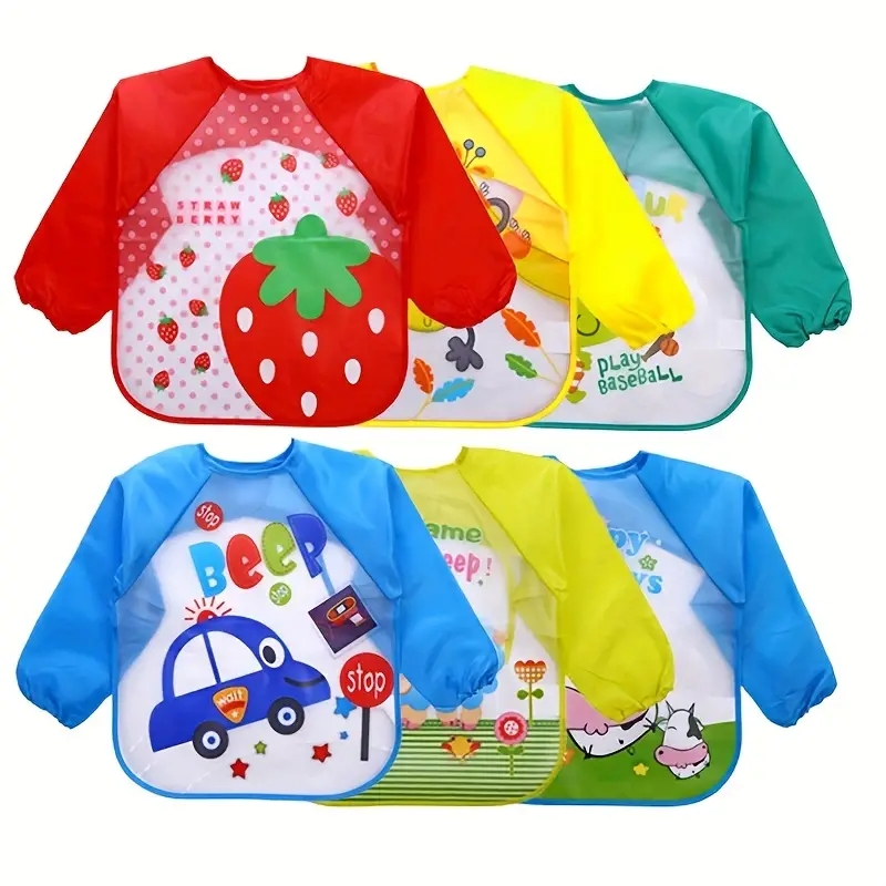 Babadores de bebê de manga lon - Bib Long Sleeve avaliação e preço