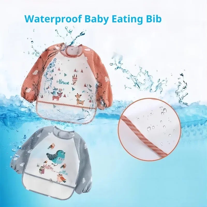 1-5 Peças Babadores de Manga C - Bib Long Sleeve avaliação e preço