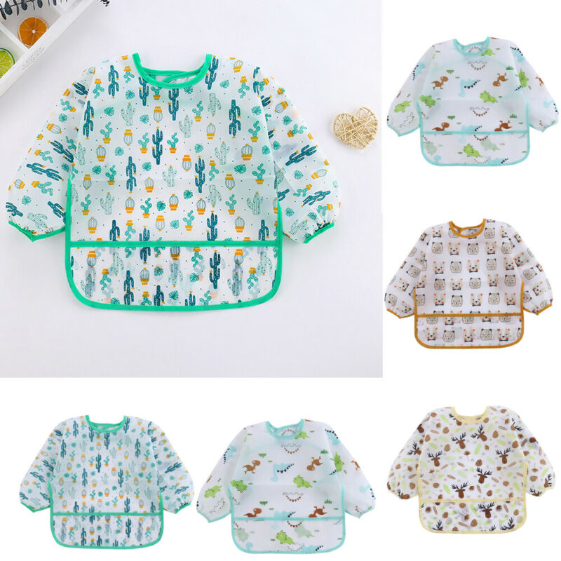 Babadores de bebê novos bonito - Bib Long Sleeve avaliação e preço