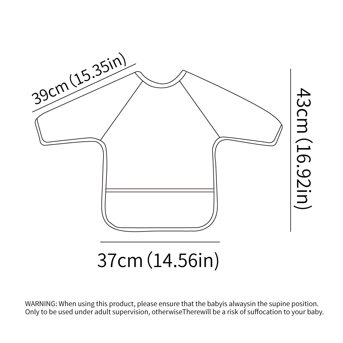 Babador de bebê de manga compr - Bib Long Sleeve avaliação e preço