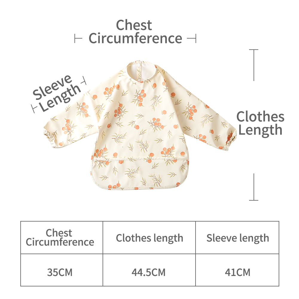 Elinfant PU Novo Material Baba - Bib Long Sleeve avaliação e preço
