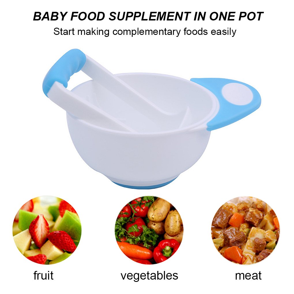 Manual do bebê moagem tigela c - Baby Food Masher avaliação e preço