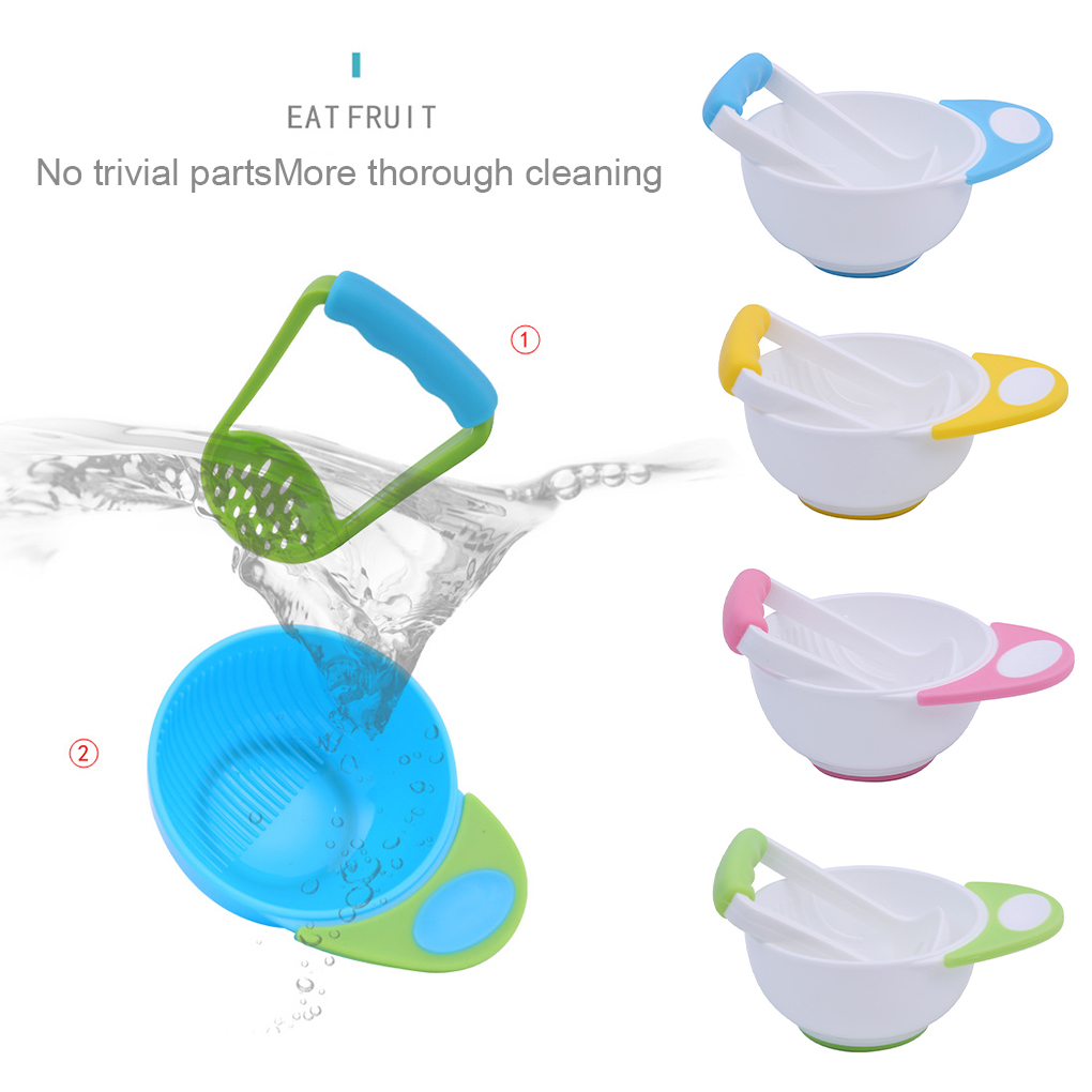 Manual do bebê moagem tigela c - Baby Food Masher avaliação e preço